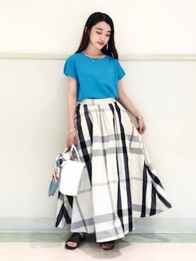 「シンプル・ベーシック」｜「アイテム（財布/小物）」を使った、THE SHOP TK officialさん（レディース・150cm）の夏コーディネート
