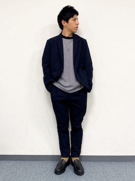 「THE SHOP TK （ザ ショップ ティーケー ）のアイテム（テーラードジャケット）」を使った、THE SHOP TK officialさん（メンズ・165cm）の春コーディネート