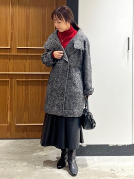 「秋冬」｜「アイテム（その他アウター）」を使った、THE SHOP TK officialさん（レディース・152cm）の冬コーディネート