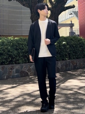 「アイテム（クラッチバッグ）」を使った、THE SHOP TK officialさん（メンズ・173cm）の夏コーディネート
