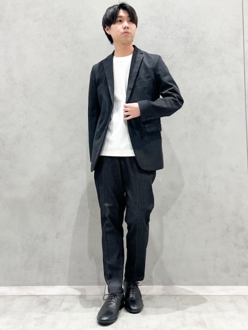 エバーデニムジャケット セットアップ可／洗える／ストレッチ