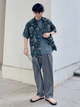 「防シワ加工」｜THE SHOP TK officialさん（メンズ・174cm）の夏コーディネート