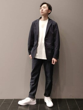 「シンプル・ベーシック」｜「アイテム（セットアップ）」を使った、THE SHOP TK officialさん（メンズ・164cm）の春コーディネート