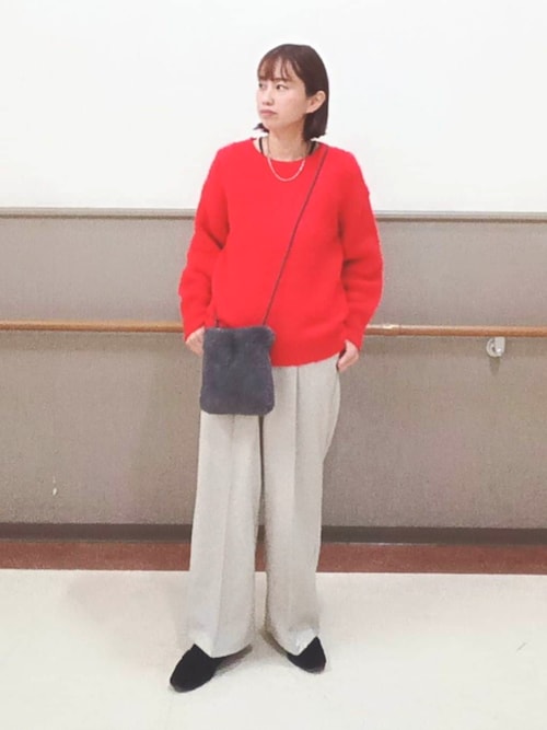 THE SHOP TK ニット セーター ソフトシャギーヤーンプルオーバー
