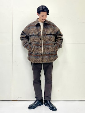 「シンプル・ベーシック」｜「アイテム（ブルゾン）」を使った、THE SHOP TK officialさん（メンズ・174cm）の秋コーディネート