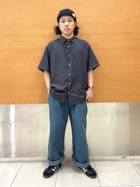 「デイリーカジュアル」｜「アイテム（キャップ）」を使った、THE SHOP TK officialさん（メンズ・163cm）の夏コーディネート