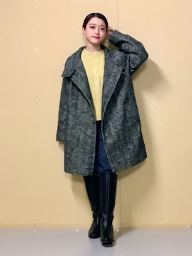 「シンプル・ベーシック」｜「アイテム（その他アウター）」を使った、THE SHOP TK officialさん（レディース・150cm）の冬コーディネート