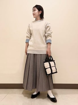 「レディース」｜「アイテム（アクセサリー）」を使った、THE SHOP TK officialさん（レディース・154cm）の秋コーディネート