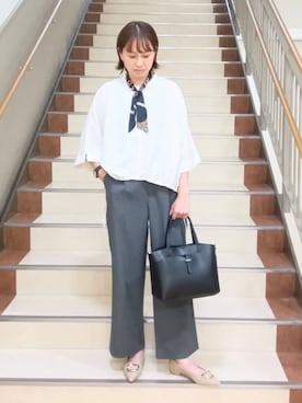 「シンプル・ベーシック」｜「アイテム（財布/小物）」を使った、THE SHOP TK officialさん（レディース・158cm）の夏コーディネート