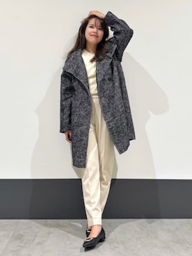 「シンプル・ベーシック」｜「アイテム（その他アウター）」を使った、THE SHOP TK officialさん（レディース・156cm）の冬コーディネート
