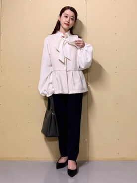 「新生活」｜「アイテム（パンツ）」を使った、THE SHOP TK officialさん（レディース・150cm）の冬コーディネート