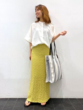 「タイトシルエット」｜「アイテム（サンダル）」を使った、THE SHOP TK officialさん（レディース・159cm）の夏コーディネート