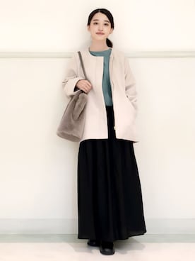 「シンプル・ベーシック」｜「アイテム（その他アウター）」を使った、THE SHOP TK officialさん（レディース・150cm）の秋コーディネート