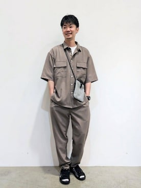 「防シワ加工」｜THE SHOP TK officialさん（メンズ・170cm）の夏コーディネート