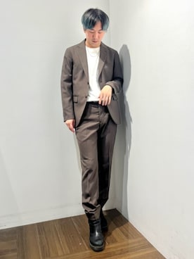 「30代コーデ」｜「アイテム（セットアップ）」を使った、THE SHOP TK officialさん（メンズ・175cm）の秋コーディネート