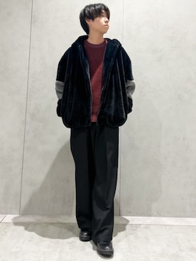 「シンプル・ベーシック」｜「アイテム（ブルゾン）」を使った、THE SHOP TK officialさん（メンズ・173cm）の秋コーディネート