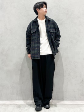 「シンプル・ベーシック」｜「アイテム（ブルゾン）」を使った、THE SHOP TK officialさん（メンズ・173cm）の秋コーディネート