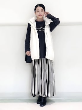 「シンプル・ベーシック」｜「アイテム（その他アウター）」を使った、THE SHOP TK officialさん（レディース・150cm）の秋コーディネート