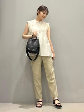 「レディース」｜「アイテム（アクセサリー）」を使った、THE SHOP TK officialさん（レディース・154cm）の夏コーディネート