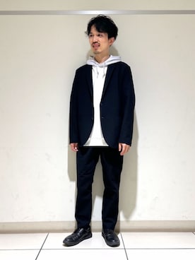 「THE SHOP TK （ザ ショップ ティーケー ）のアイテム（テーラードジャケット）」を使った、THE SHOP TK officialさん（メンズ・165cm）の春コーディネート