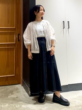 「イエベ」｜「アイテム（ブルゾン）」を使った、THE SHOP TK officialさん（レディース・148cm）の秋コーディネート