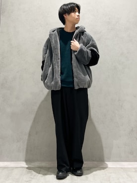 「シンプル・ベーシック」｜「アイテム（ブルゾン）」を使った、THE SHOP TK officialさん（メンズ・173cm）の秋コーディネート