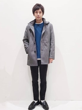 「シンプル・ベーシック」｜「アイテム（ブルゾン）」を使った、THE SHOP TK officialさん（メンズ・170cm）の秋コーディネート