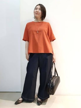「イエベ」｜「アイテム（パンプス）」を使った、THE SHOP TK officialさん（レディース・157cm）の春コーディネート