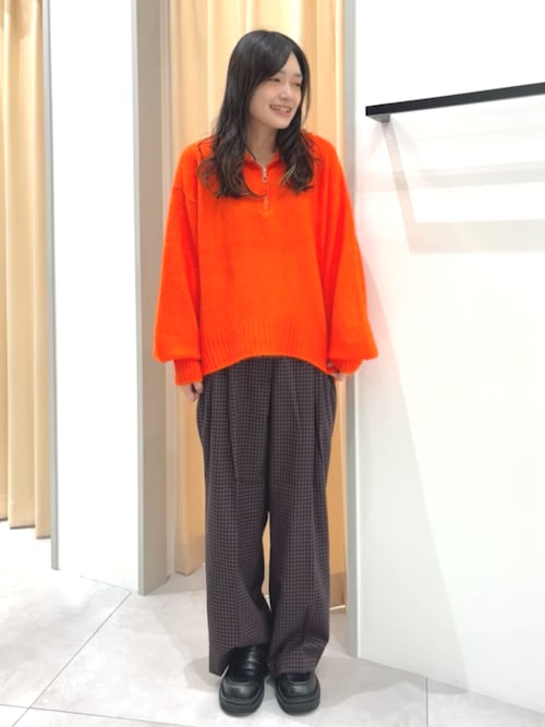 THE SHOP TK ニット セーター ハーフジップリラックスニット