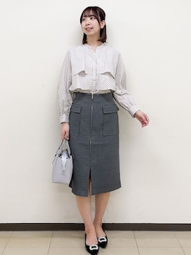 「index（インデックス）のアイテム（バッグ）」を使った、ゆりなさん（レディース・167cm）の春コーディネート