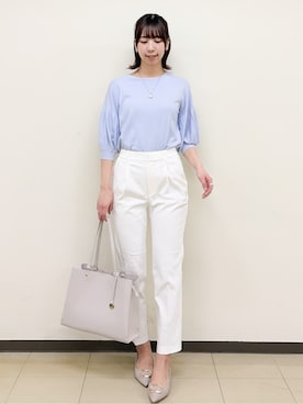 「index（インデックス）のアイテム（バッグ）」を使った、ゆりなさん（レディース・167cm）の春コーディネート