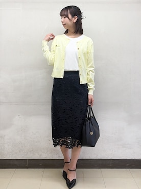 「index（インデックス）のアイテム（バッグ）」を使った、ゆりなさん（レディース・167cm）の春コーディネート