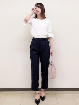 「index（インデックス）のアイテム（バッグ）」を使った、ゆりなさん（レディース・167cm）の春コーディネート