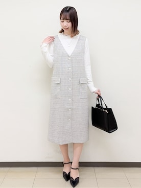 「COCUE（コキュ）のアイテム」を使った、ゆりなさん（レディース・167cm）の春コーディネート