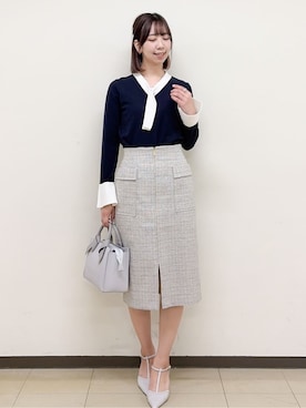 「index（インデックス）のアイテム（バッグ）」を使った、ゆりなさん（レディース・167cm）の冬コーディネート