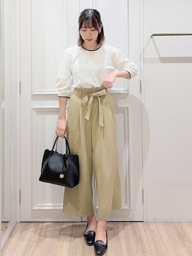 「index（インデックス）のアイテム（バッグ）」を使った、ゆりなさん（レディース・167cm）の春コーディネート