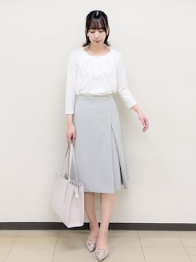 「index（インデックス）のアイテム（バッグ）」を使った、ゆりなさん（レディース・167cm）の春コーディネート
