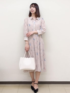 「index（インデックス）のアイテム（バッグ）」を使った、ゆりなさん（レディース・167cm）の春コーディネート