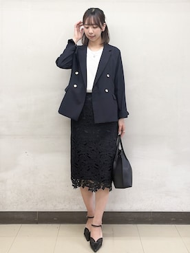 「index（インデックス）のアイテム（バッグ）」を使った、ゆりなさん（レディース・167cm）の春コーディネート