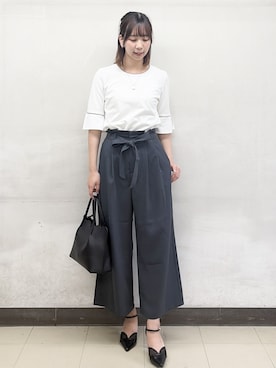 「index（インデックス）のアイテム（バッグ）」を使った、ゆりなさん（レディース・167cm）の春コーディネート