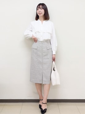 「index（インデックス）のアイテム（バッグ）」を使った、ゆりなさん（レディース・167cm）の春コーディネート