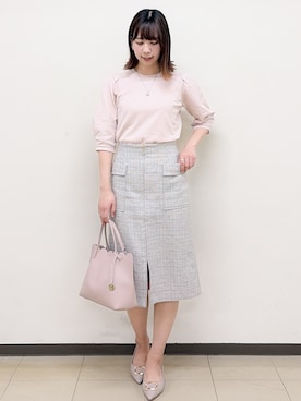 「index（インデックス）のアイテム（バッグ）」を使った、ゆりなさん（レディース・167cm）の春コーディネート