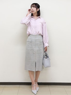 「index（インデックス）のアイテム（バッグ）」を使った、ゆりなさん（レディース・167cm）の春コーディネート