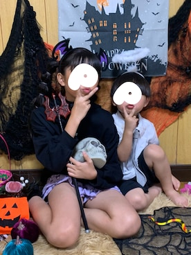 「アイテム（ヘアアクセサリー）」を使った、こげみ🍎さん（キッズ・110cm）の秋コーディネート