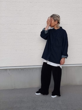 「仕事着」｜「アイテム（ブルゾン）」を使った、こなつさん（レディース・156cm）の秋コーディネート