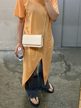 「ROKU」｜「アイテム（財布/小物）」を使った、バオバブの木さん（レディース・154cm）の夏コーディネート