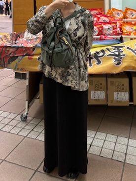 「Ray BEAMS（レイビームス）のアイテム」を使った、バオバブの木さん（骨格ストレート・レディース・154cm）の夏コーディネート