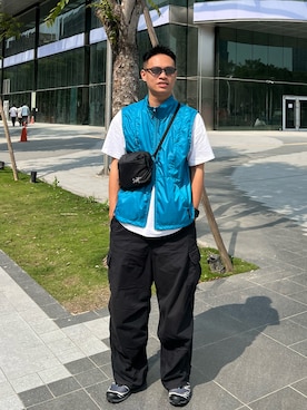 「アイテム（タンクトップ）」を使った、doooleoさん（メンズ・177cm）の春コーディネート