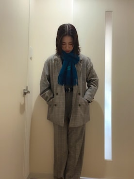 「Heather（ヘザー）のアイテム（その他アウター）」を使った、キョさん（レディース・157cm）の秋コーディネート