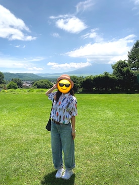「Chapeau d' O（シャポードオー）のアイテム」を使った、ぱんみみさん（レディース・158cm）の夏コーディネート